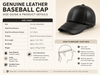 Men’s Genuine Sheepskin Leather Baseball Cap