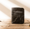 Men’s Genuine Leather Short Wallet with Coin Pocket