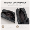 Men’s Genuine Woven Leather Toiletry Bag with Handle