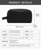 Men’s Genuine Woven Leather Toiletry Bag with Handle