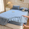 100% Cotton Fitted Sheet with Ruffled Bed Skirt Cover