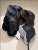 Men's Sheepskin Trapper Hat with Rabbit Fur Ear Flaps