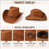 Crazy Horse Leather Cowboy Hat in Top Grain Cowhide