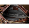 Brown Men’s Leather Waist Bag with Multi Pocket Storage