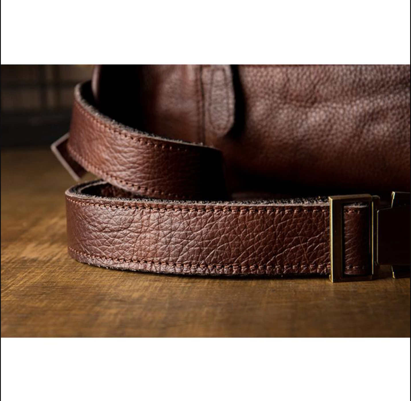 Brown Men’s Leather Waist Bag with Multi Pocket Storage