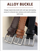 Women’s Braided Leather Belt Genuine Cowhide Silver Buckle