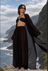 Women’s Summer Three-Piece Set with Wide-Leg Pants and Cover-Up