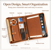 Leather iPad Organizer Portfolio in Crazy Horse Leather for Business