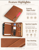 Leather iPad Organizer Portfolio in Crazy Horse Leather for Business