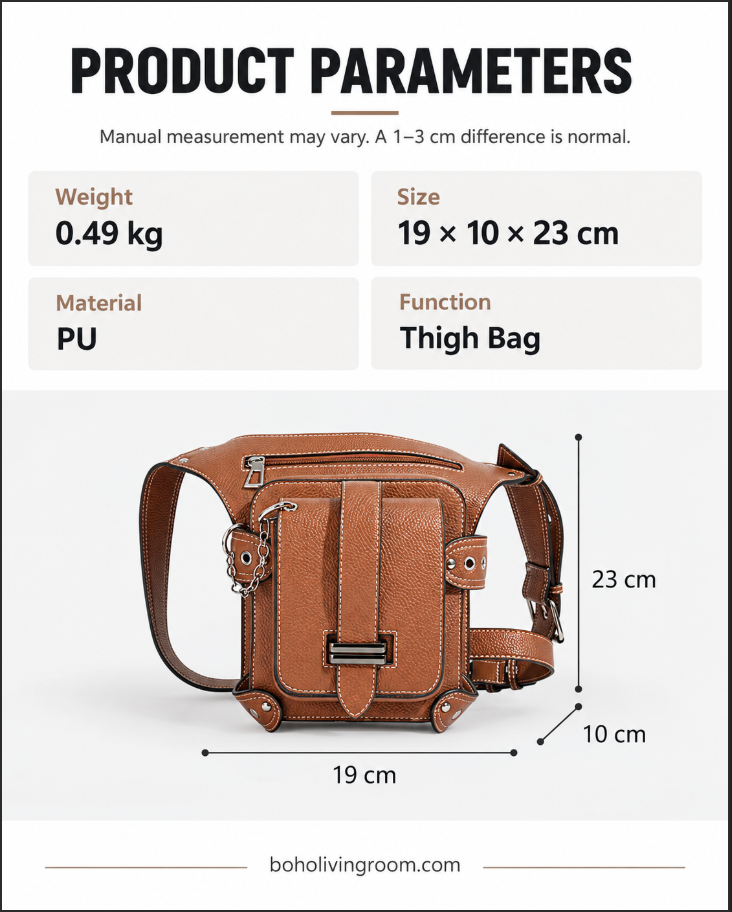 Waist Bag for Women with Thigh Strap and Crossbody Carry