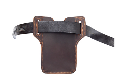 Men’s Leather Waist Bag with Phone Holster
