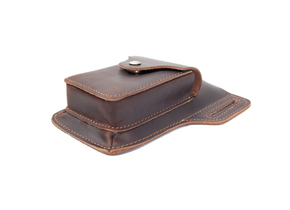 Men’s Leather Waist Bag with Phone Holster