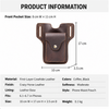 Men’s Leather Waist Bag with Phone Holster