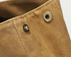 Canvas Messenger Bag with Waxed Finish and Top-Grain Cowhide Leather