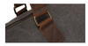 Garment Duffle Bag in Gray Canvas with Hanging Suit Carrier