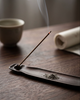 Ceramic Incense Holder with Long Ash Catcher Tray for Sticks