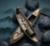 Stick Incense Holder with Fisherman Design and Ash Catching Tray