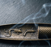 Stick Incense Holder with Fisherman Design and Ash Catching Tray