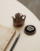 Teapot Incense Burner with Antique Finish for Home Tea Spaces