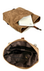 Canvas Courier Bag for Men with Waxed Canvas and Cowhide Leather