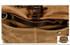 Canvas Courier Bag for Men with Waxed Canvas and Cowhide Leather