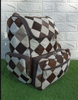 Cowhide patchwork backpack for travel and daily use 2
