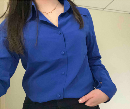 formal long sleeves womens work tops