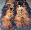 Large Sheepskin Rug Dark Brown Black