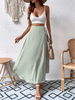 side wrap maxi skirt summer beach outfit