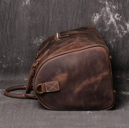 Leather Travel Business Duffle Bag