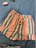 High Waisted Striped Cotton Summer Short