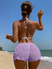 crochet shorts women beach summer