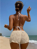 crochet shorts women beach summer