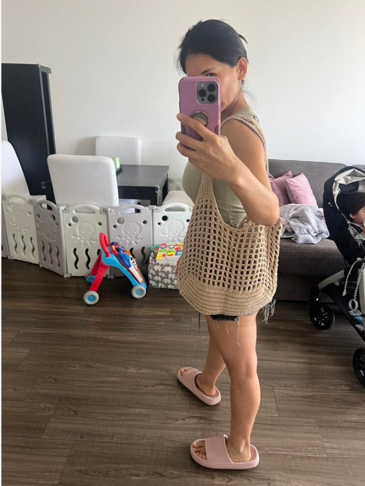 large crochet shopper bag