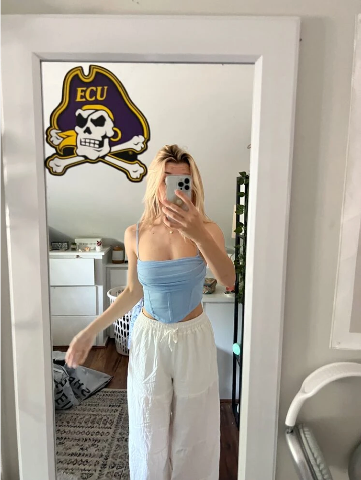 White Cotton Wide Leg Beach Pants for Women
