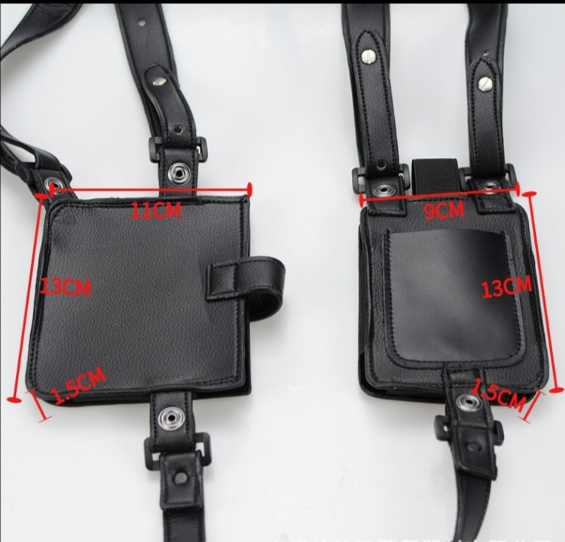 Leather Underarm Holster Wallet Mobile Phone Bag for Shoulder