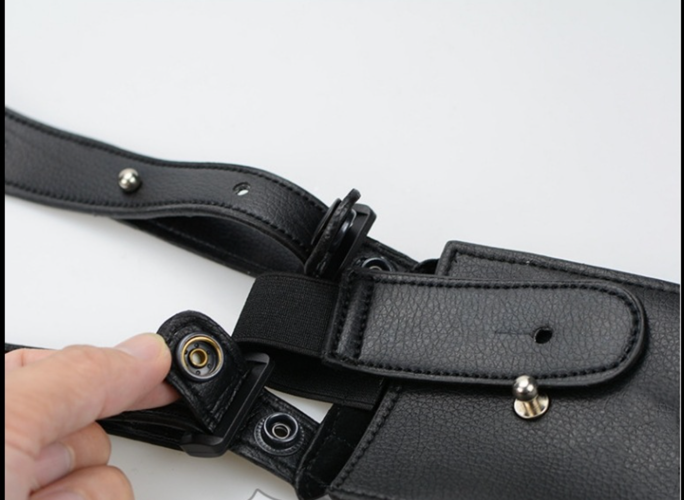 Leather Underarm Holster Wallet Mobile Phone Bag for Shoulder