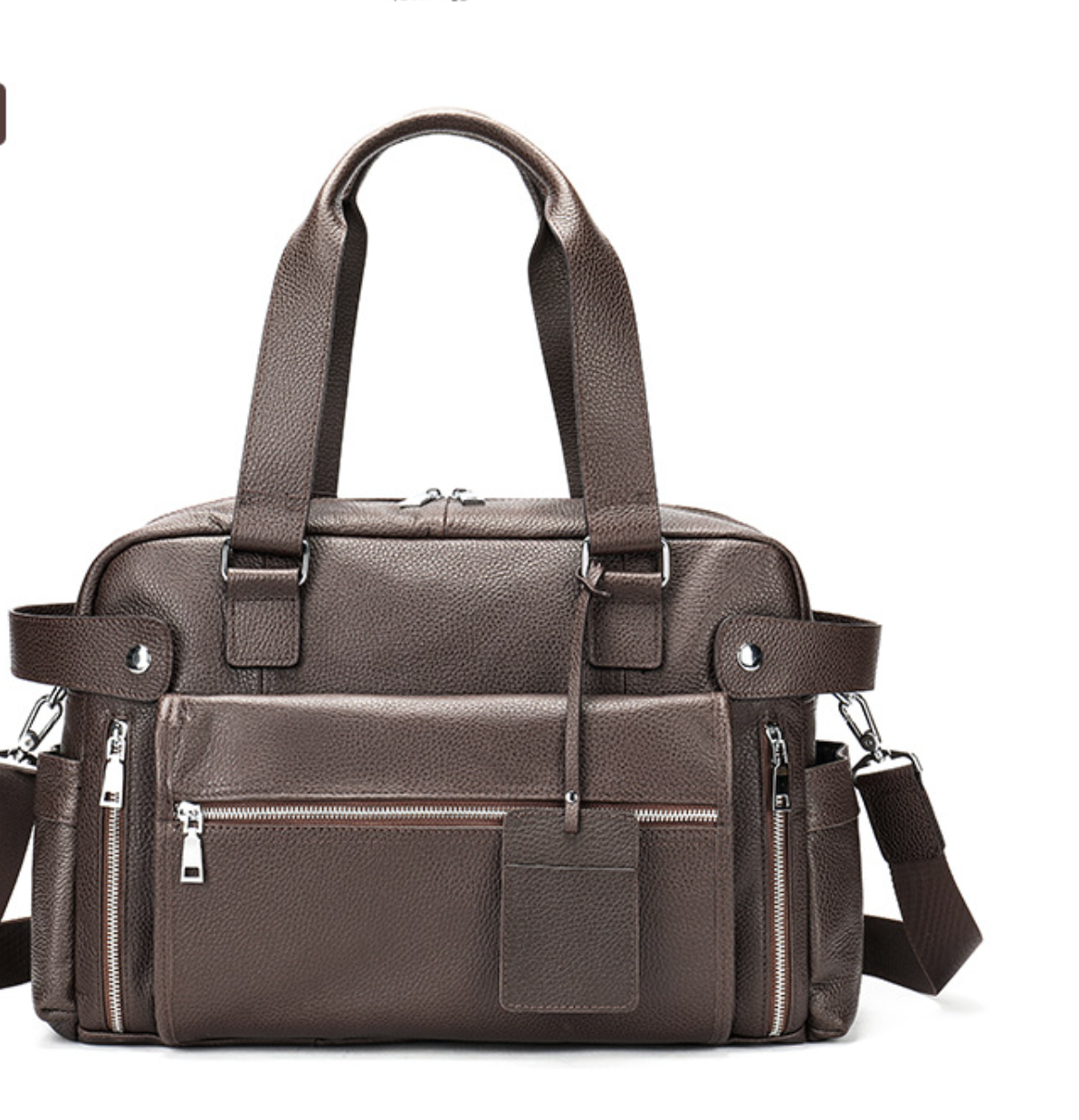 Leather Duffle Bag Large Capacity Travel Weekender