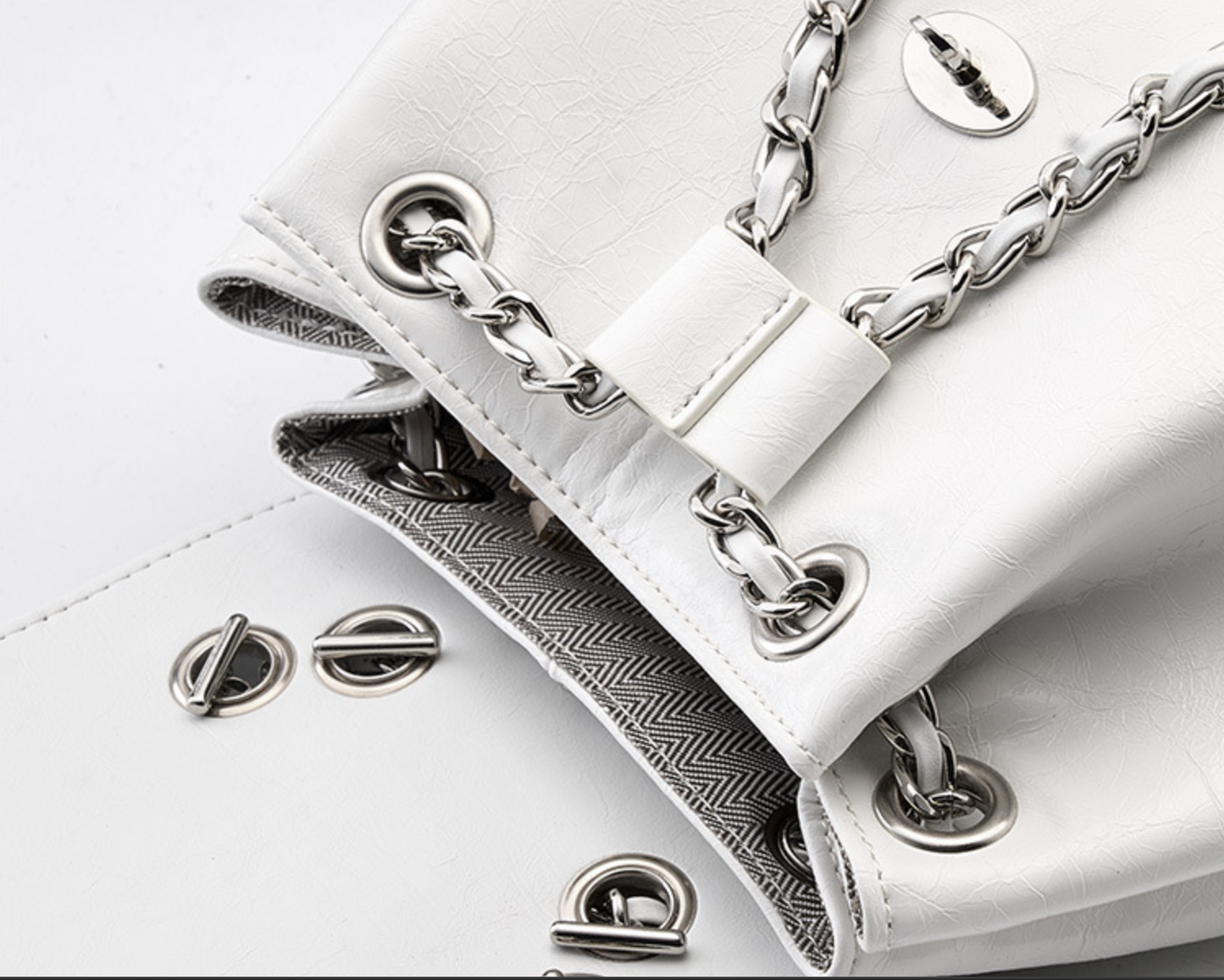 Genuine Leather Crossbody Backpack Purse for Women