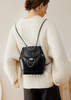 Genuine Leather Crossbody Backpack Purse for Women