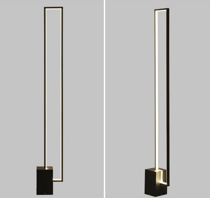 Minimalist Black Geometric Floor Lamp for Bedroom
