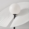 Art Deco Modern Floor Lamp with Disc Shade
