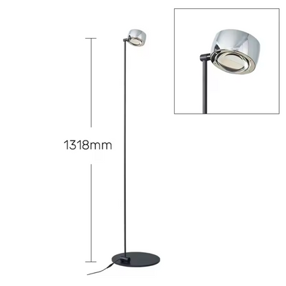 Modern Minimalist Floor Lamp with Adjustable Head Reading Light
