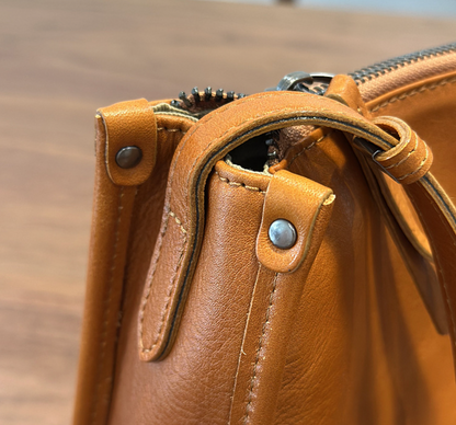 Genuine Leather Crossbody Messenger Bag for Women