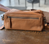 Genuine Leather Crossbody Toast Bag for Women