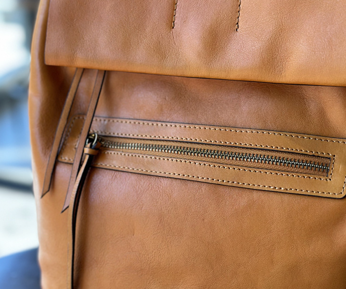 Leather Backpack Women Laptop & Office Use