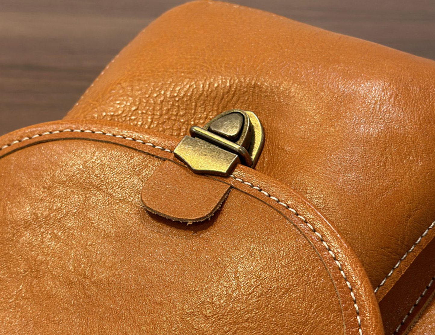 Small Genuine Leather Backpack for Women