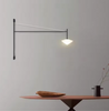 Nordic Adjustable Wall Lamp Minimalist With Frosted Glass Shade