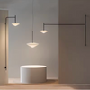 Nordic Adjustable Wall Lamp Minimalist With Frosted Glass Shade