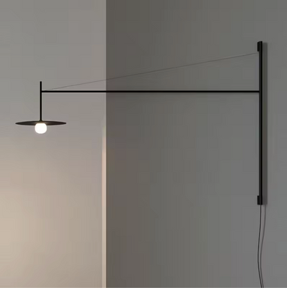 Nordic Adjustable Wall Lamp Minimalist With Frosted Glass Shade